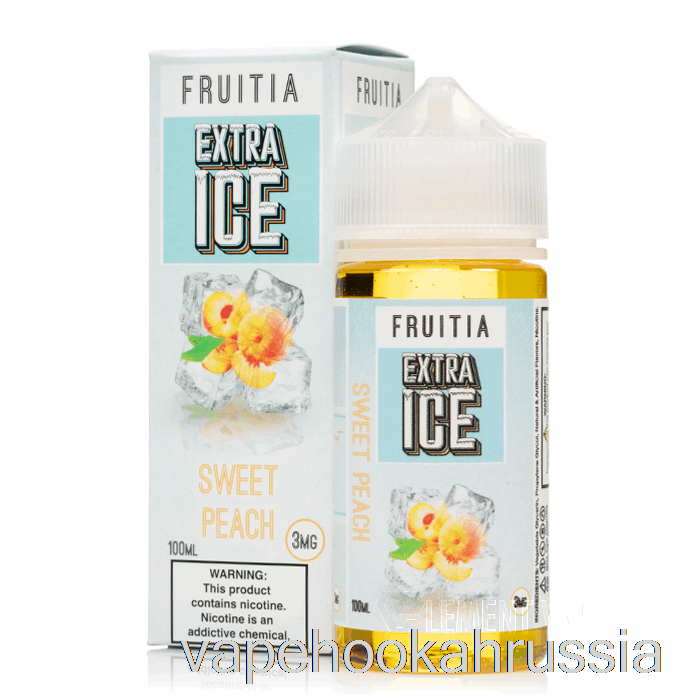 Vape Russia сладкий персик - экстра лед - фруктия - 100мл 6мг